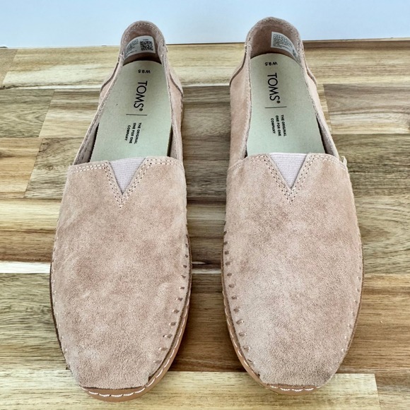 TOMS Alpargata Womens Classic Suede Slip On Casual Loafers Shoes - Size‎ 9.5 - Picture 2 of 9
